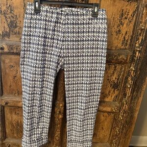 Insight Navy and White Patterned ladies capri